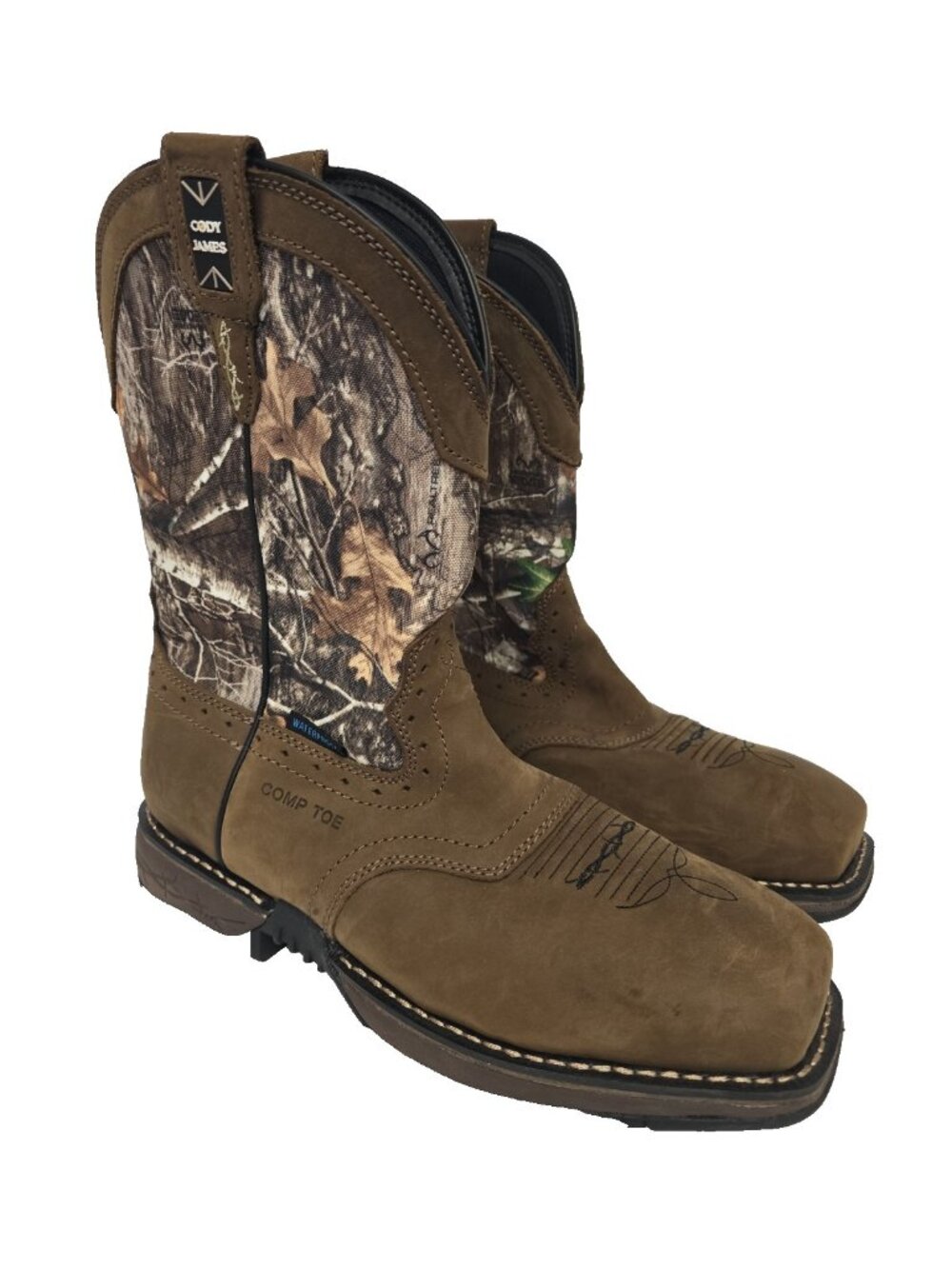 Cody James Men's 11" Xero Gravity Lite Western Work Boot Composite Toe Camo 10D